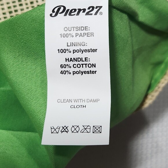 Pier 27 Tote Bag Large Beach bag Logo "I Need Vitamin Sea" Shoulder bag - Picture 8 of 11